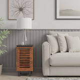 Graceland - Chairside Table, Fully Assembled - Black, Bourbon