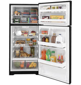 GE(R) ENERGY STAR(R) 16.6 Cu. Ft. Top-Freezer Refrigerator BLACK - (GTE17DTNRBB)