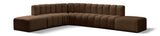 Arc - Velvet 7 Piece Corner Modular Sofa