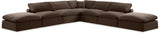 Comfy - 7 Piece Velvet Modular Corner Sectional