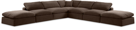 Comfy - 7 Piece Velvet Modular Corner Sectional
