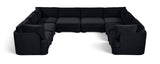 Hammond - Velvet Performance Fabric Upholstered 8 Piece U-Shaped Sectional