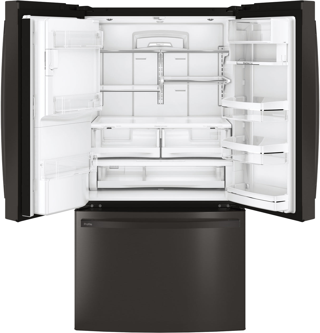 GE Profile(TM) Series ENERGY STAR(R) 27.7 Cu. Ft. French-Door Refrigerator with Hands-Free AutoFill - (PFE28KBLTS)