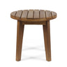Outdoor Acacia Wood Side Table With Weather Resistance