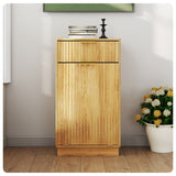 Tilt Out Trash Can Cabinet With Wave Textured Drawer & Pull Out Bin