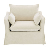 Shane - Chair With 2 Pillows - Beige Linen