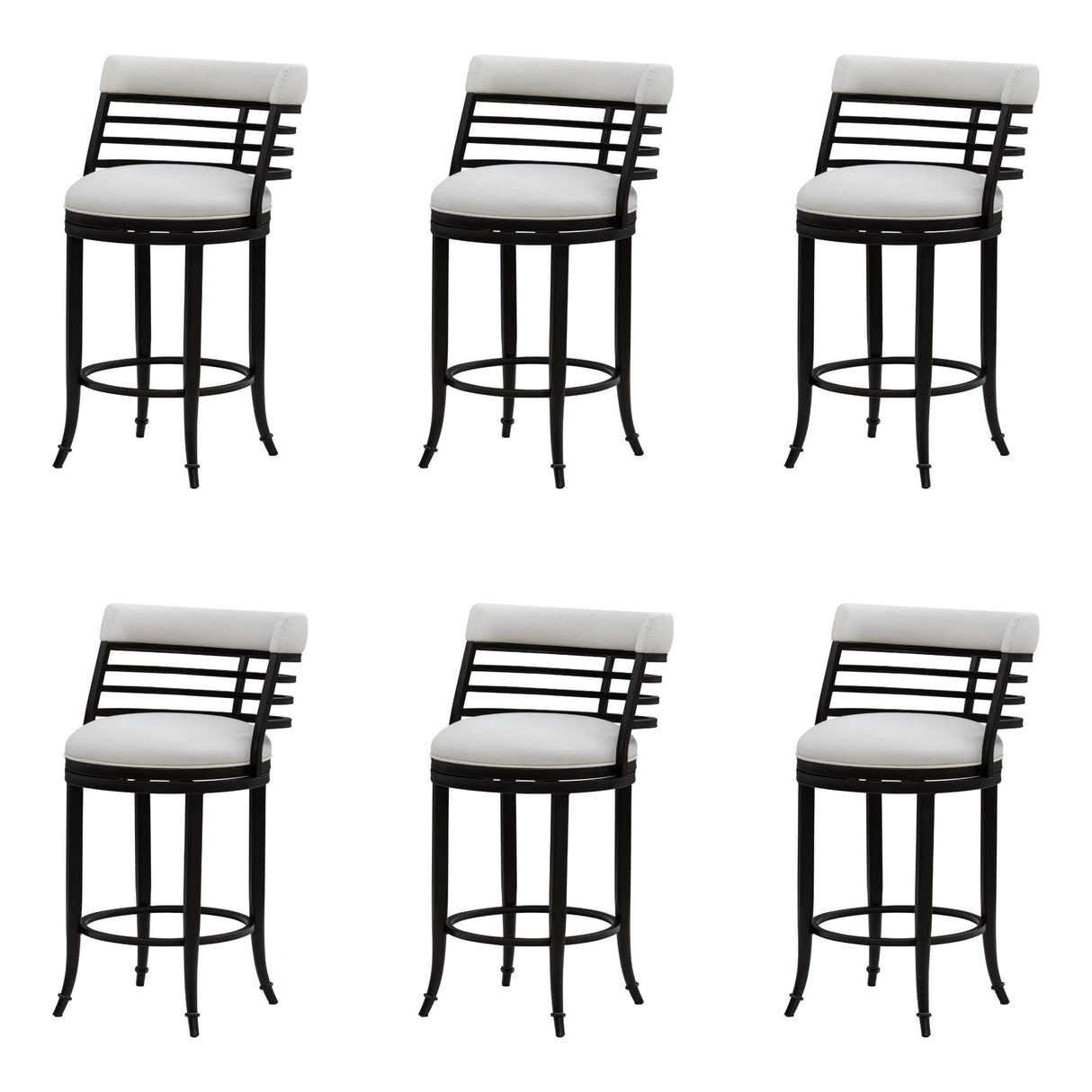 Telia - Upholstered Swivel Counter Height Barstool