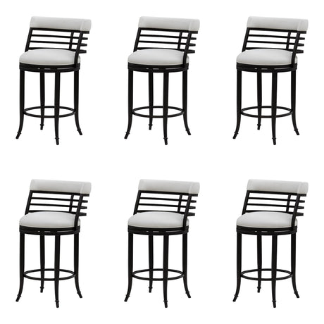 Telia - Upholstered Swivel Counter Height Barstool