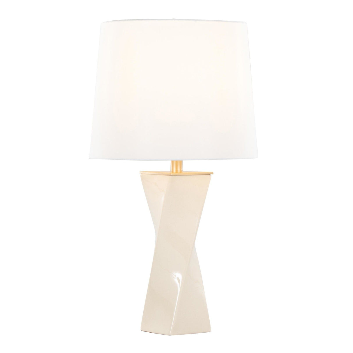 Curvo - Square 27" Ceramic Table Lamp