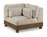 Turin - Fabric Upholstered Modular Corner Chair - Taupe