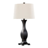 Riley - 29" Polyresin Table Lamp (Set of 2) - Oil Rubbed Bronze Polyresin With Oat Linen Shade from Grandview Gallery