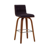 Vienna - 26" Swivel Counter Stool - Walnut Wood