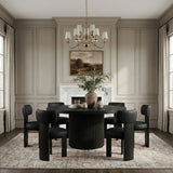 Atelier - Vegan Leather Upholstered Dining Chair (Set of 2) - Black Frame