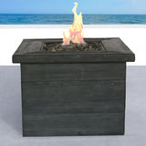 Fiber Reinforced Propane / Natural Gas Fire Pit Table - Charcoal