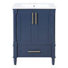 Bathroom Vanity With Ornate French Cylinder Legs, Soft Close Drawer