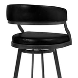 Saturn - Counter Height Bar Stool - Vintage Black
