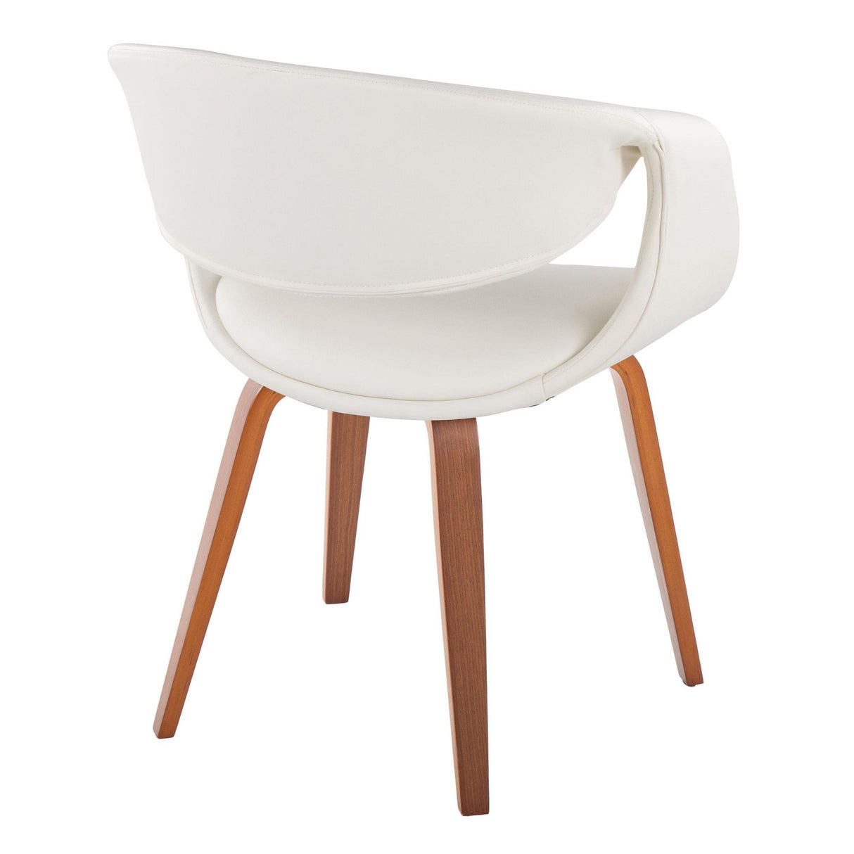 Curvo - Upholstered Chair (Set of 2) - Walnut Wood Legs