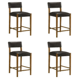 Bennet - Modern Wood Counter Height Kitchen Bar Stool