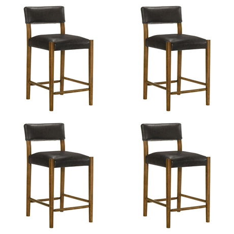 Bennet - Modern Wood Counter Height Kitchen Bar Stool