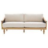 Loveseat Sofa With Armrests - Black