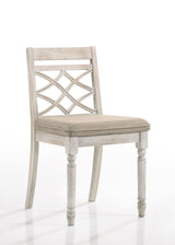Havanna - Wide Chair With Cushion (Set of 2) - Off White
