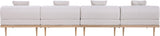 Laguna - 4 Piece 142" Upholstered Outdoor Patio Modular Armless Sofa