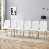 Luxury Simple High Resilience Dining Chair With Metal Legs