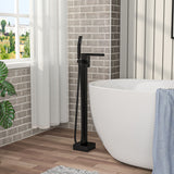 Freestanding Bathtub Faucet With Waterfall Tub Filler And Hand Shower