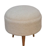 Rounded Footstool - Oak