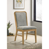 Teleli - Dining Side Chair (Set of 2) - Natural / Gray