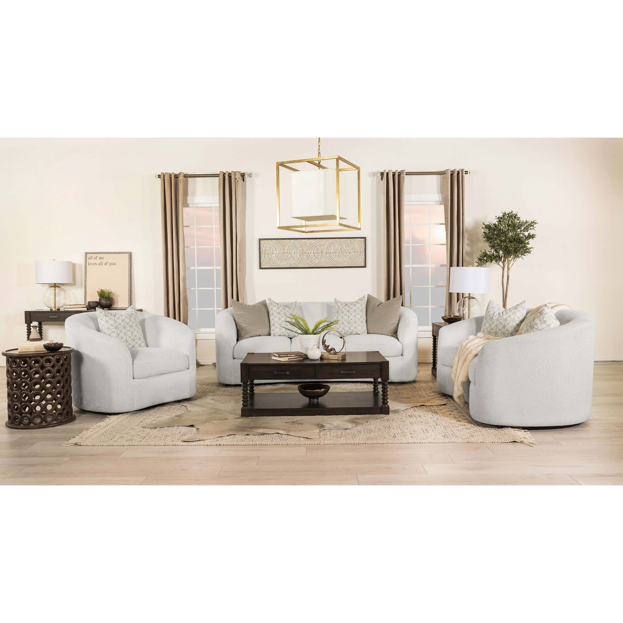 Rory - Sloped Arms Living Room Set