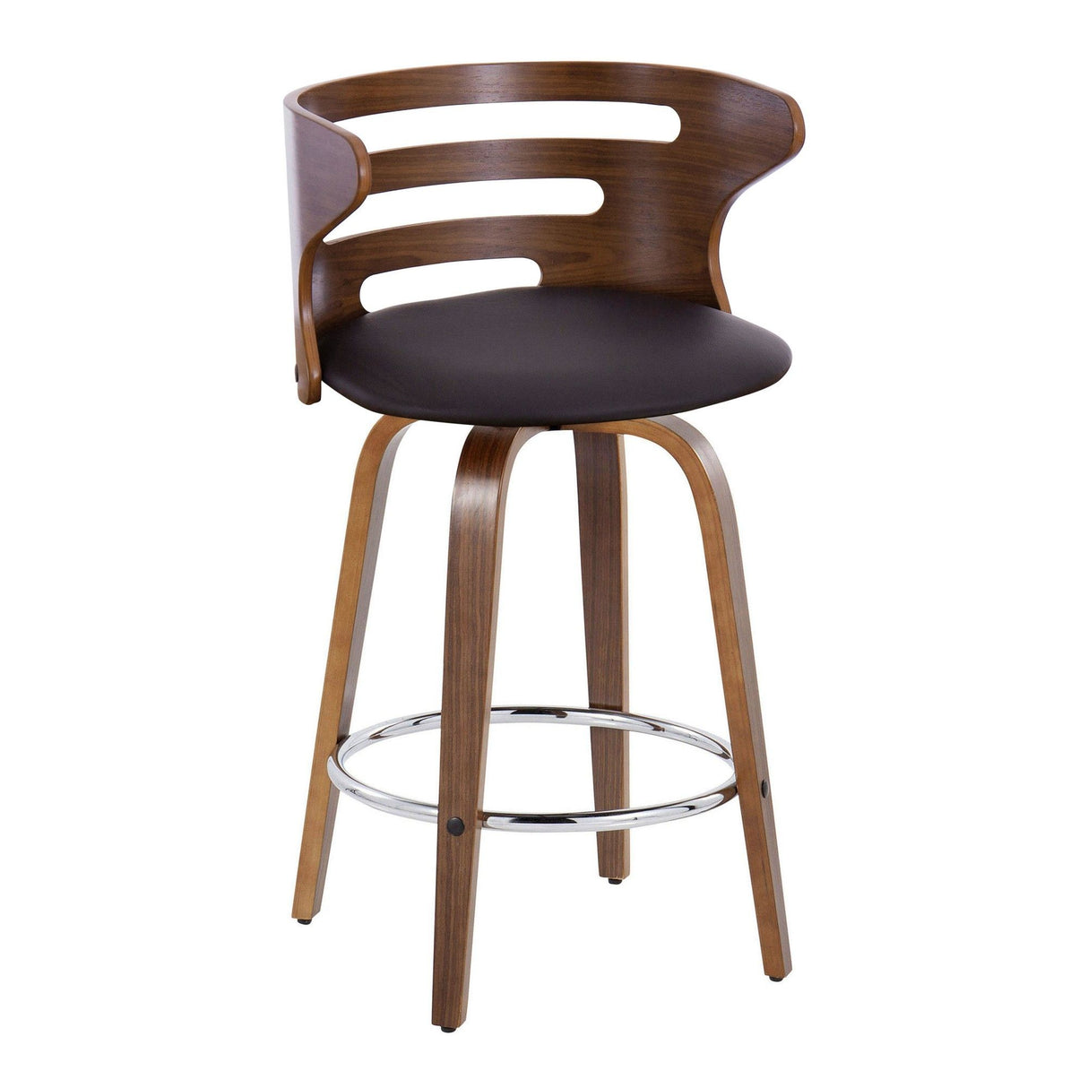 Cosi - 26" Fixed-Height Counter Stool (Set of 2) - Dark Brown