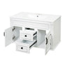 French Simple Style Wall Mounted Bathroom Cabinet With Sink