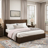 Platform Bed Frame With Headboard, Floor Standing Design