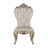 Gorsedd - Side Chair Set of 2) - Cream Fabric & Golden Ivory