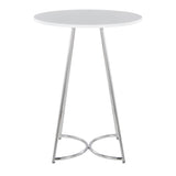 Cece - Counter Table - Chrome Metal