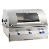 Fire Magic Aurora A790I 36-Inch Built-In Natural Gas Grill With One Infrared Burner, Magic View Window, Rotisserie, And Analog Thermometer - A790I-8LAN-W