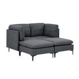 Upholstered Modular Sectional & Tall Legs