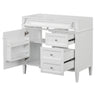 Bathroom Vanity Without Top Sink, Modern Bathroom Storage Cabinet With 2 Drawers And A Tip-Out Drawer