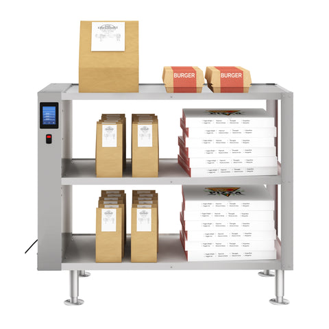 Three-Shelve Commercial Take Out Warmer Cabinet with Touch Screen in Stainless-Steel, UL and NSF Listed (KM-WSC-T3)