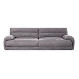 Cadenza - Corduroy Loveseat - Gray