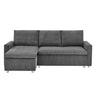 Convertible L Shaped Sleeper Sofa Bed With Reversible Chaise And Storage