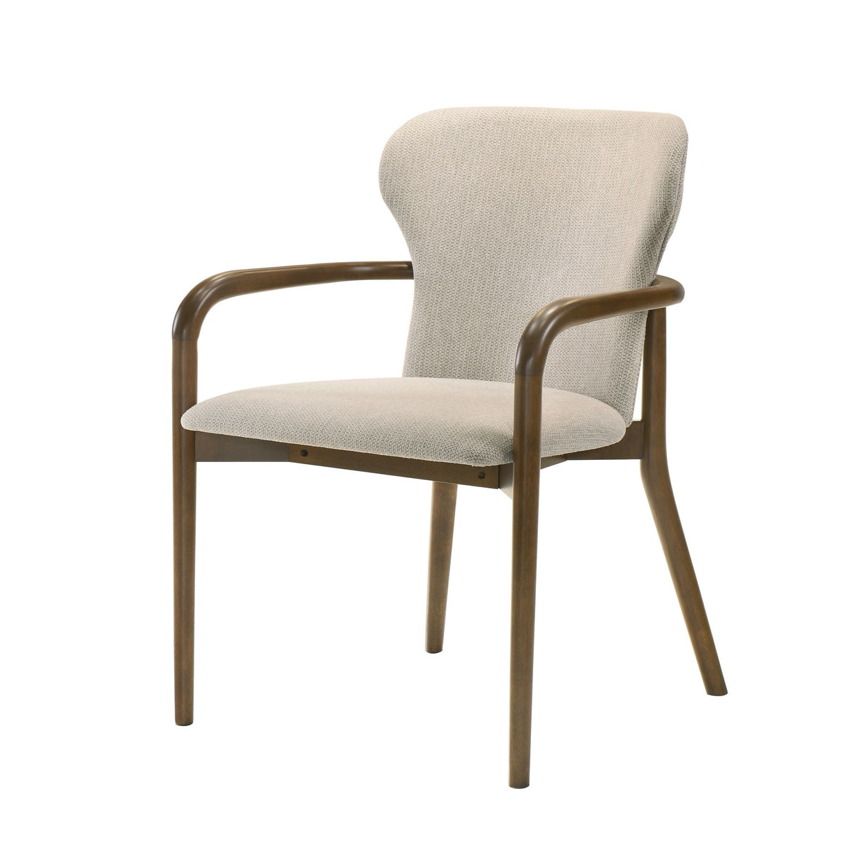 Klarissa - Dining Chair - Cream / Walnut