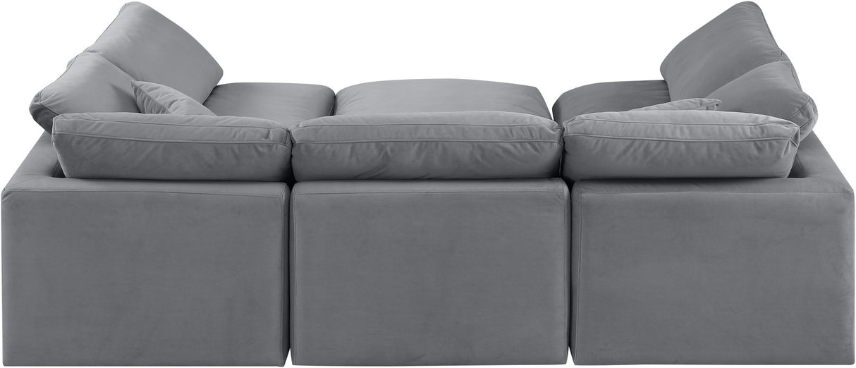 Indulge - Velvet 6 Piece Modular Sectional