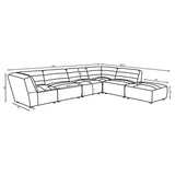 Vincent - 6 Piece Modular Sectional - Charcoal