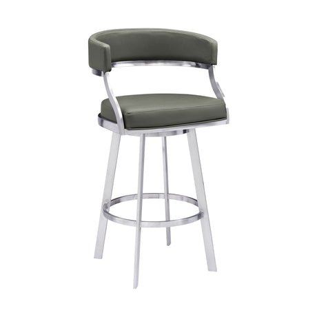 Saturn - Counter Height Bar Stool - Brushed Stainless Steel