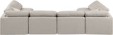 Indulge - Linen 6 Piece Modular U-Shaped Sectional