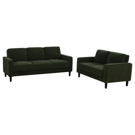Ruth - Upholstered Track Arm Sofa Set