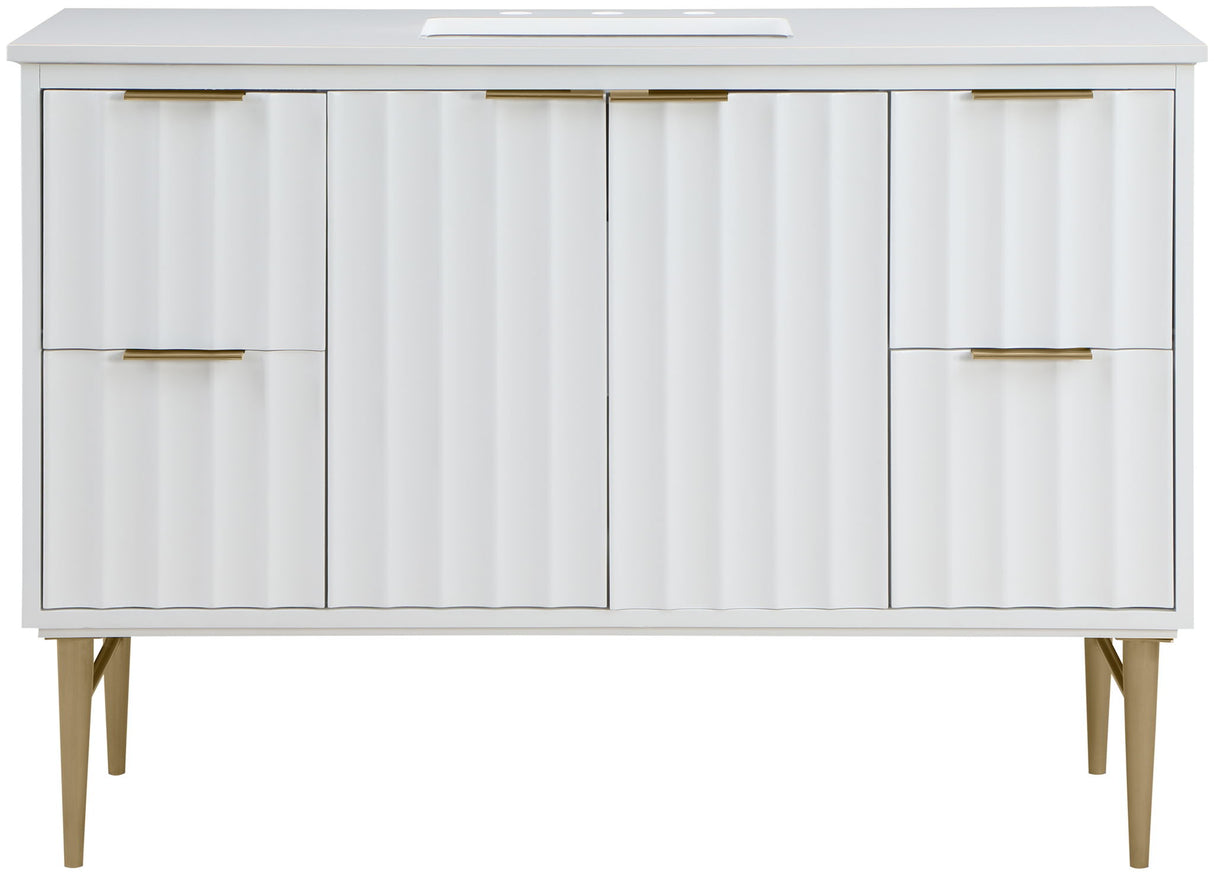 Modernist - Bathroom Vanity With Gold Legs