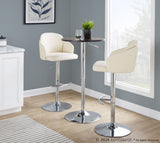 Adjustable Contemporary Bar Table - Brown